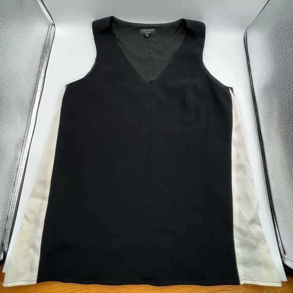 rag & bone Tops - Rag & Bone Silk Sleeveless Double Layered Top